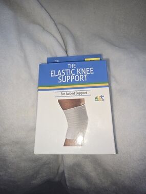 Elastic Knee Support Sleeve - White